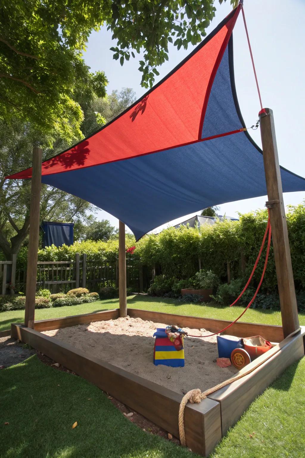 Elevate your backyard play area with stylish sun protection.