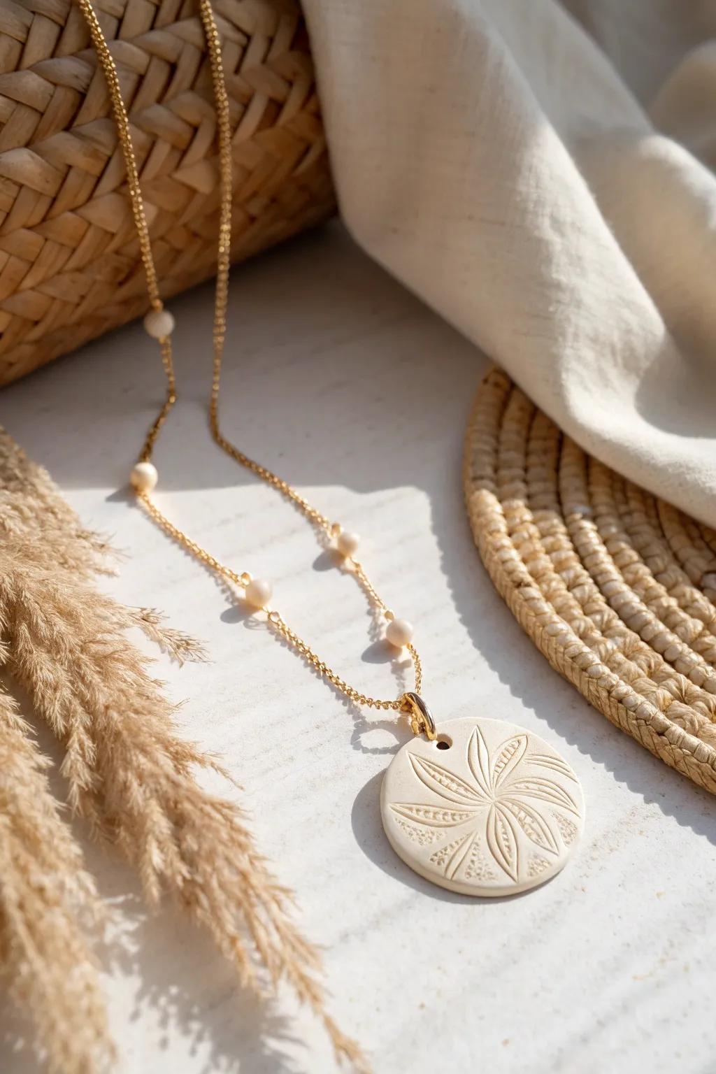 Elevate your style with the timeless beauty of handcrafted clay necklaces.