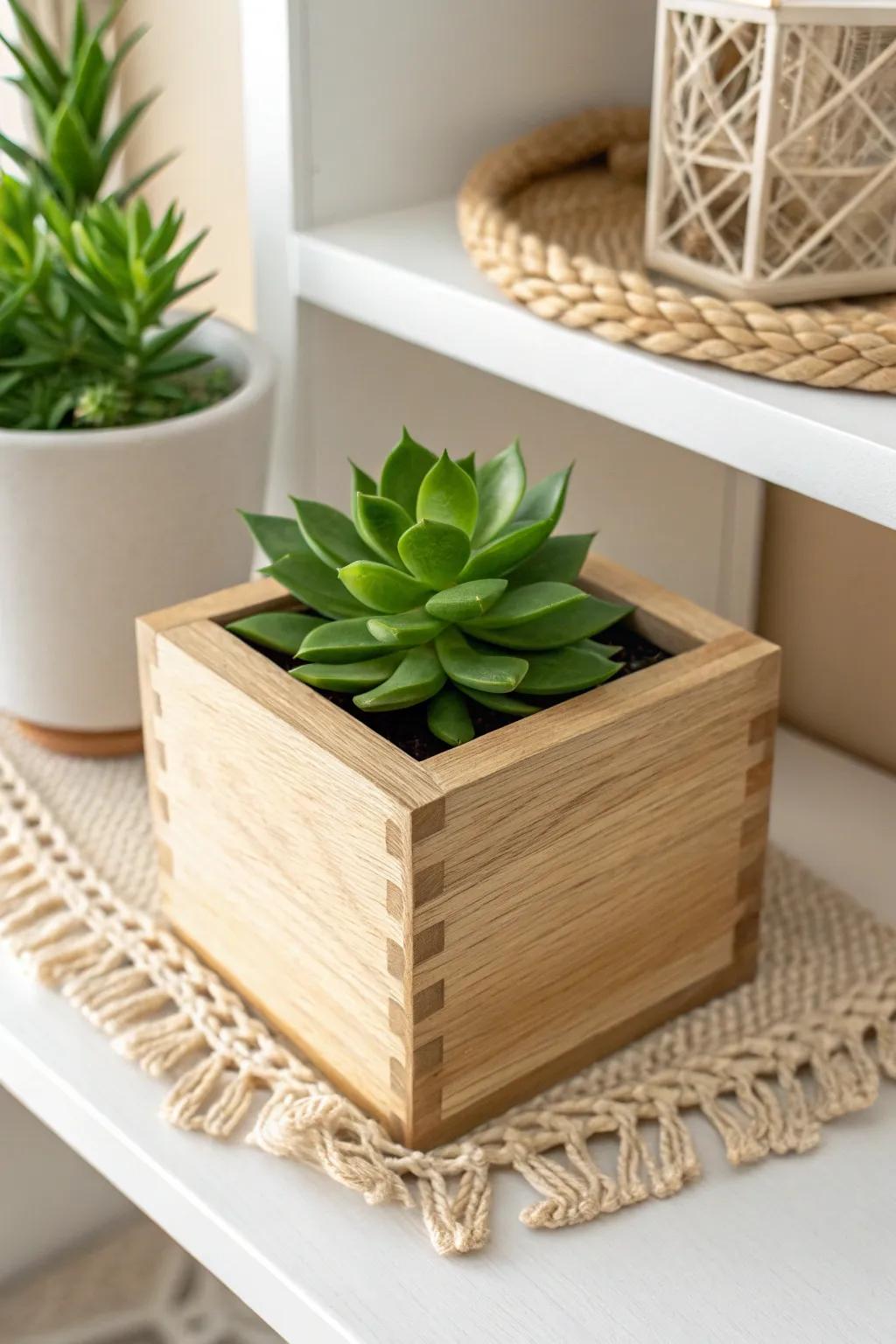Transform your tiny boxes into charming planters and bring a touch of greenery to your space!