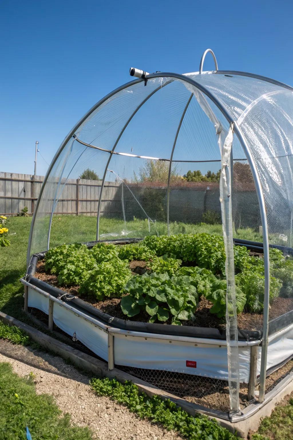 Transform your trampoline into a greenhouse and nurture nature in style!