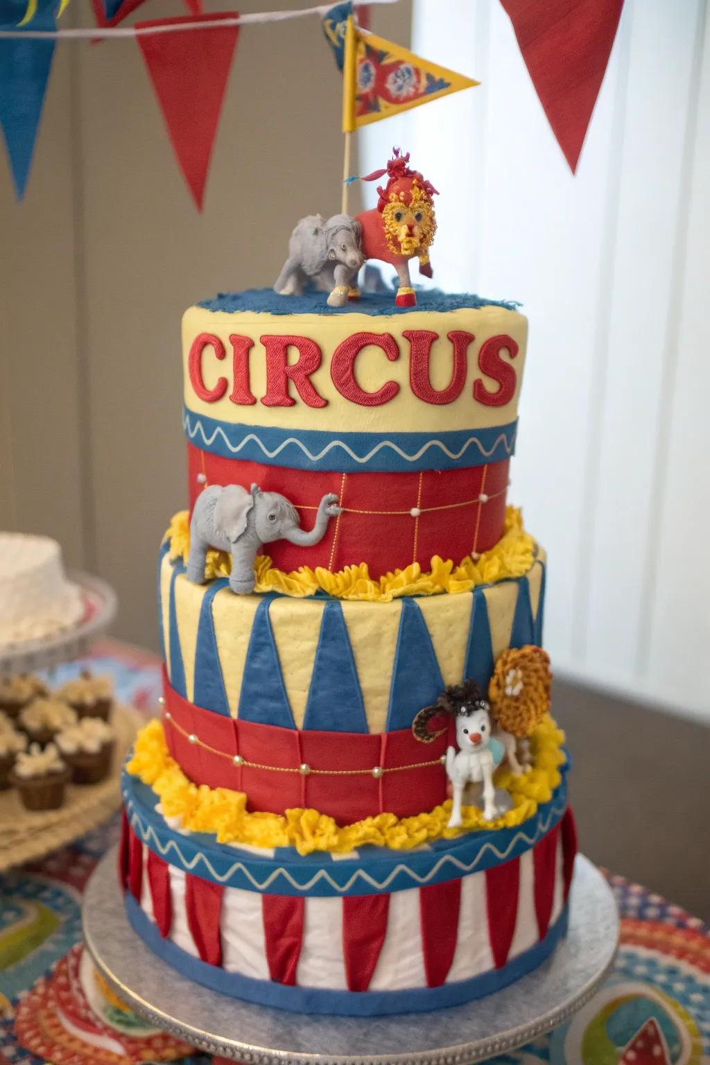 Step right up to this Circus Extravaganza Diaper Cake – a show-stopping centerpiece for any celebration!