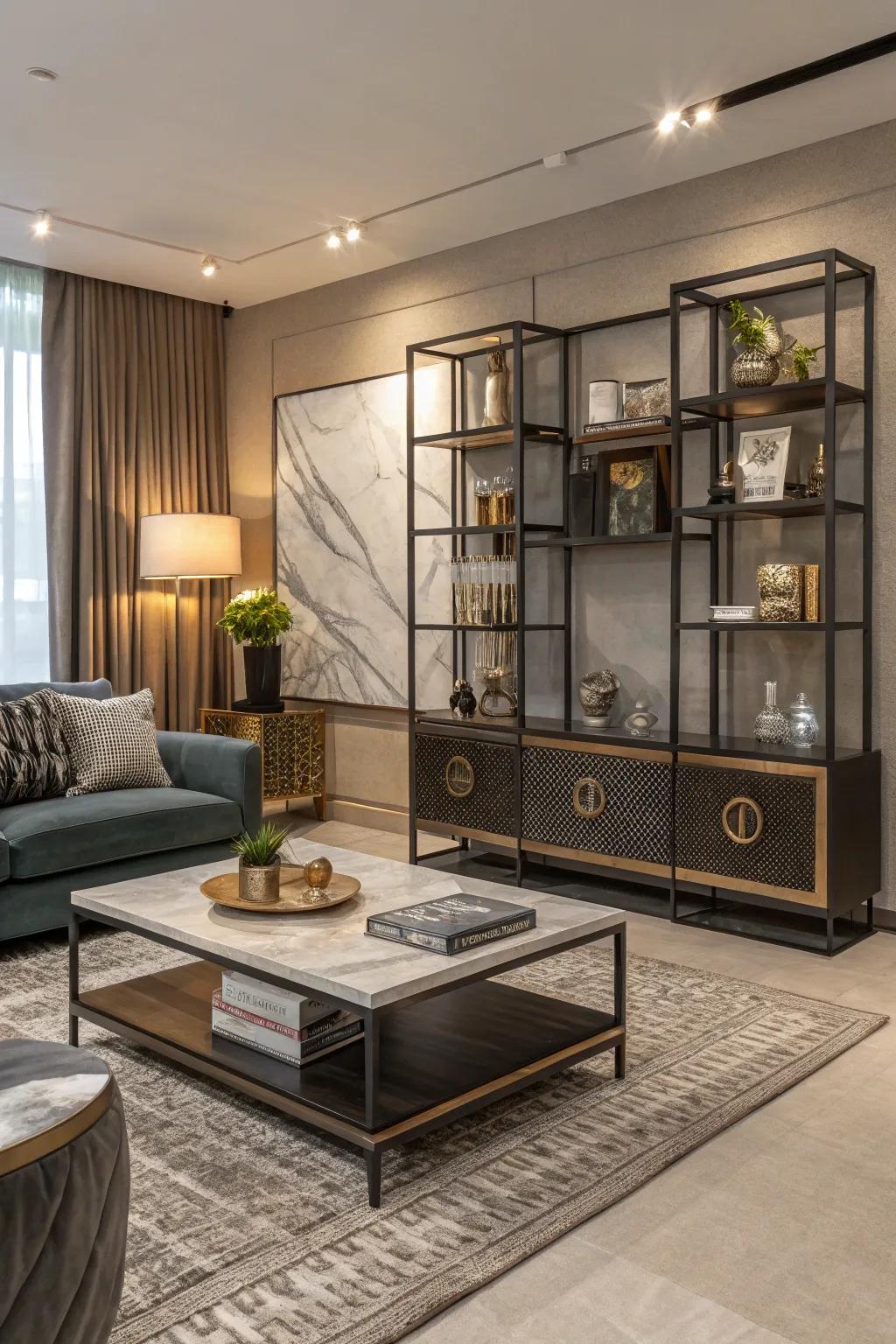 Choose chic furniture to elevate your living room decor.