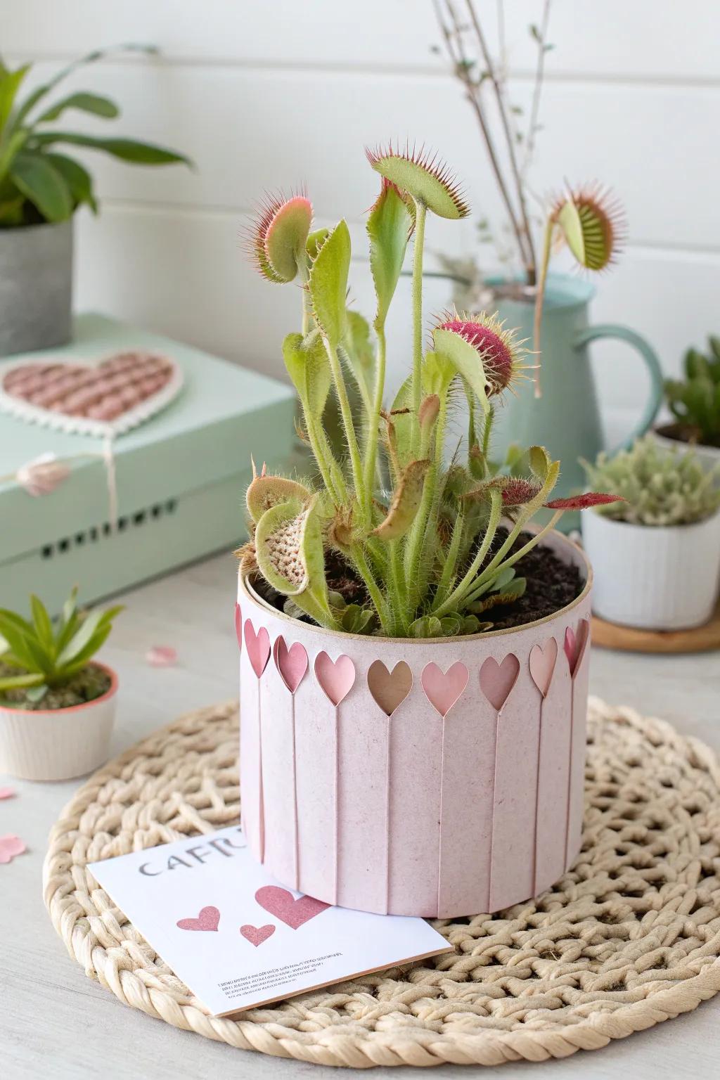 Capture hearts with this charming carnivorous plant valentine box – a delightful blend of creativity and simplicity.