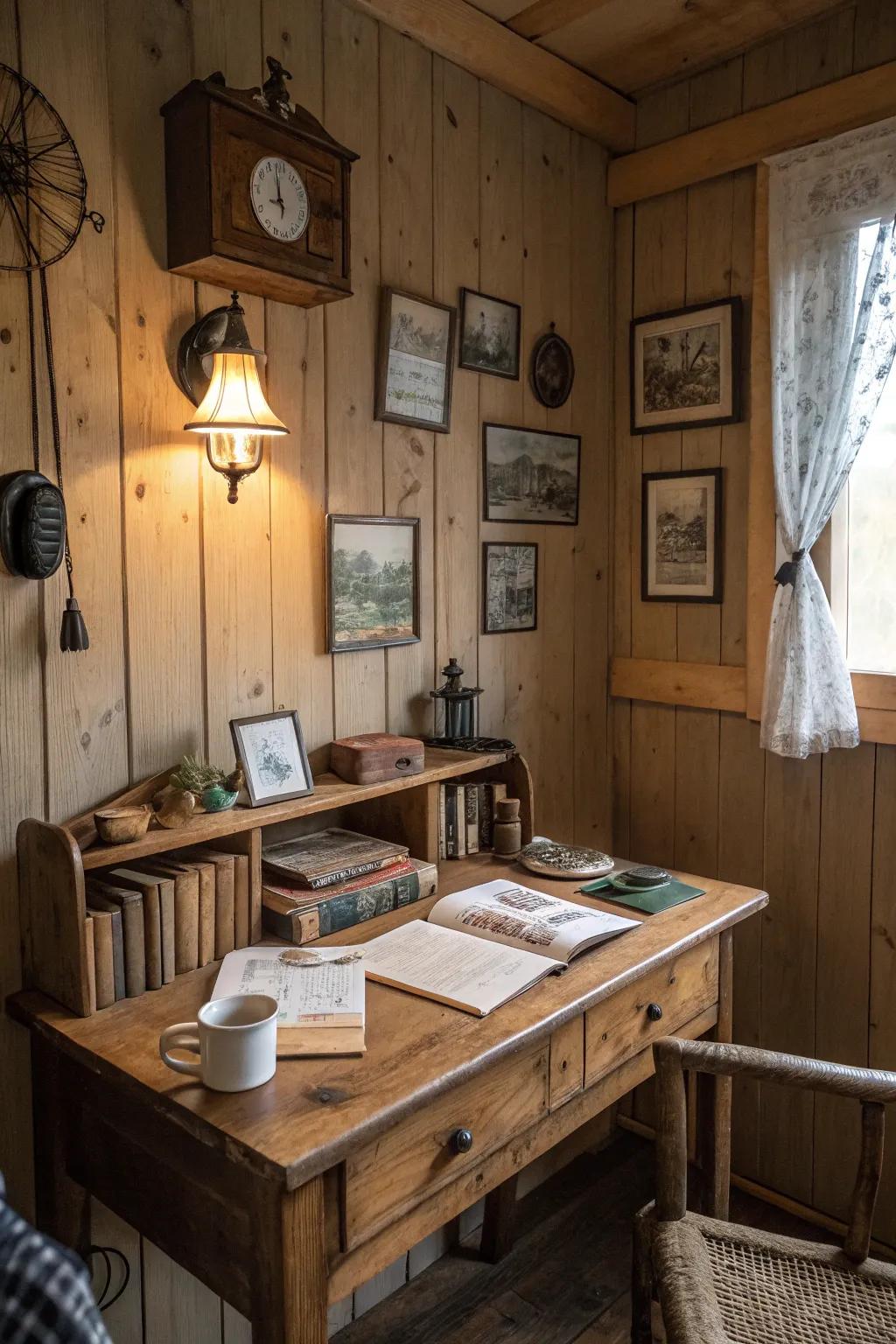 Bring warmth to your space with rustic lighting.
