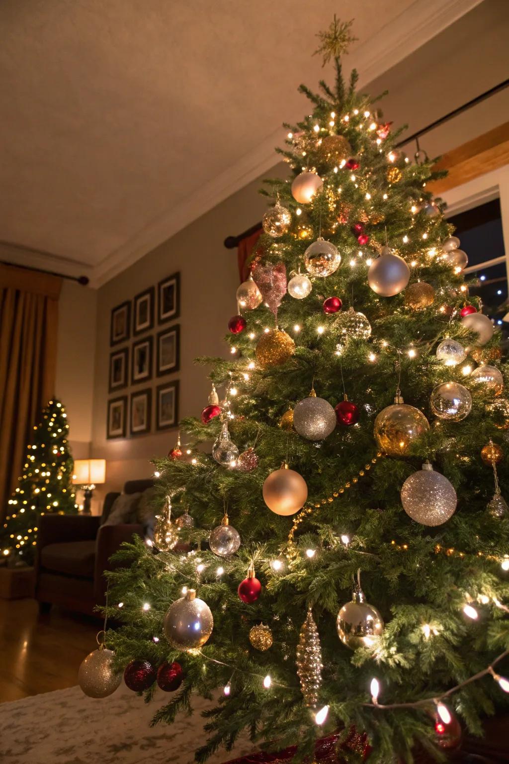 Add sparkle to your decor with glistening ornaments.