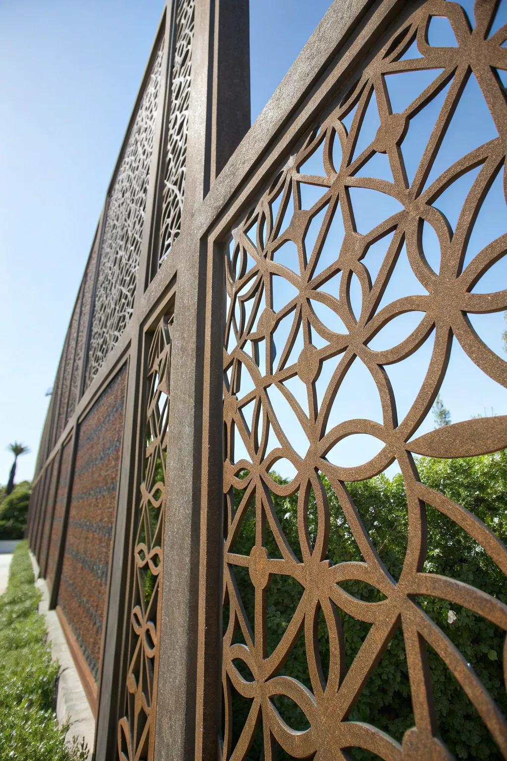 Elevate your outdoor space with artistic elegance: Discover the allure of decorative screen panels.