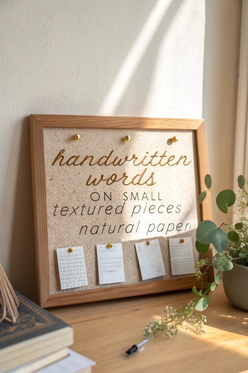 Elevate your vocabulary with style: Discover new words every week in a boho-minimalist setting.