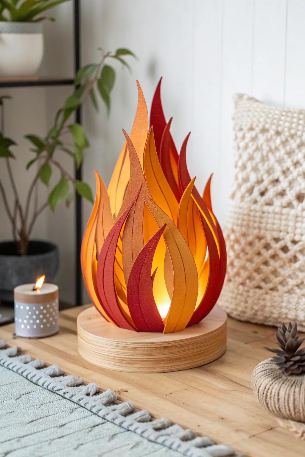 Ignite imagination with these enchanting paper flames, a perfect blend of simplicity and storytelling magic.