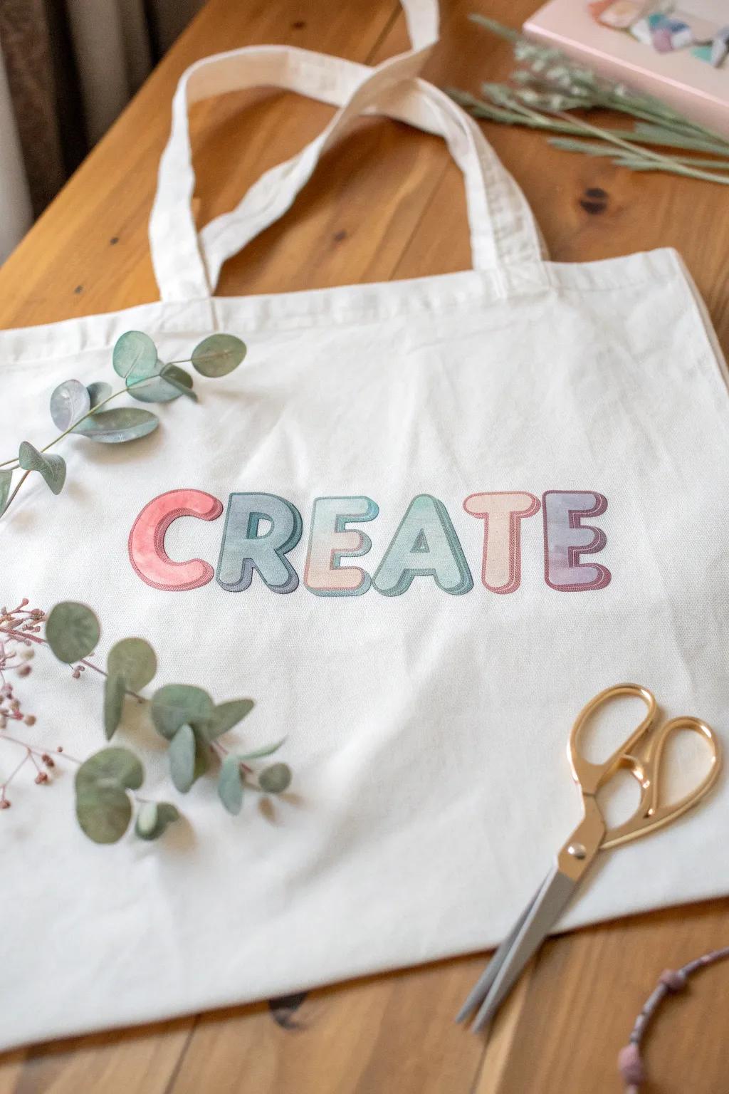 Wear your creativity: transform fabric with whimsical bubble letters for a personalized touch.