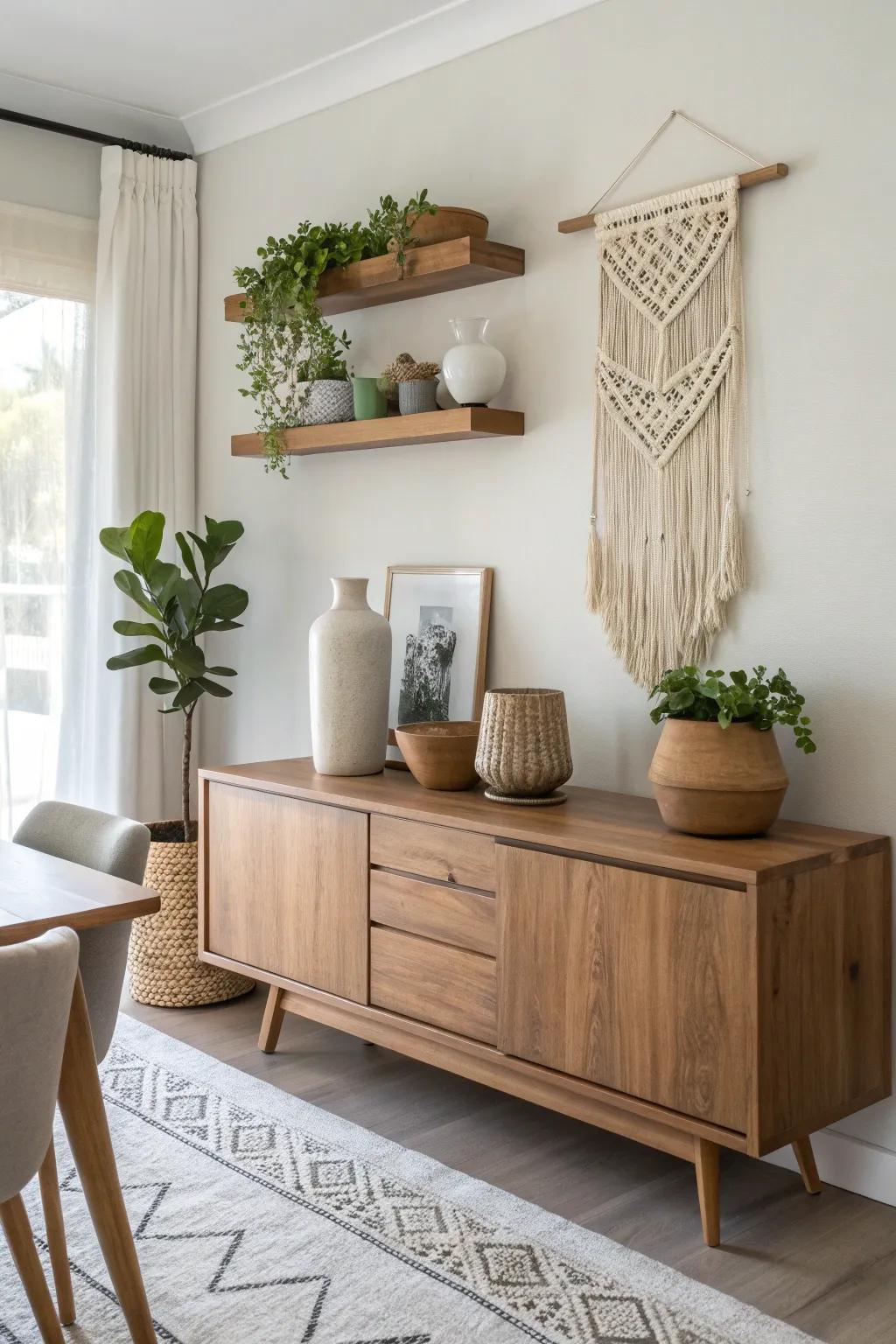Elevate your space with a minimalist floating shelf, a perfect blend of simplicity and style.