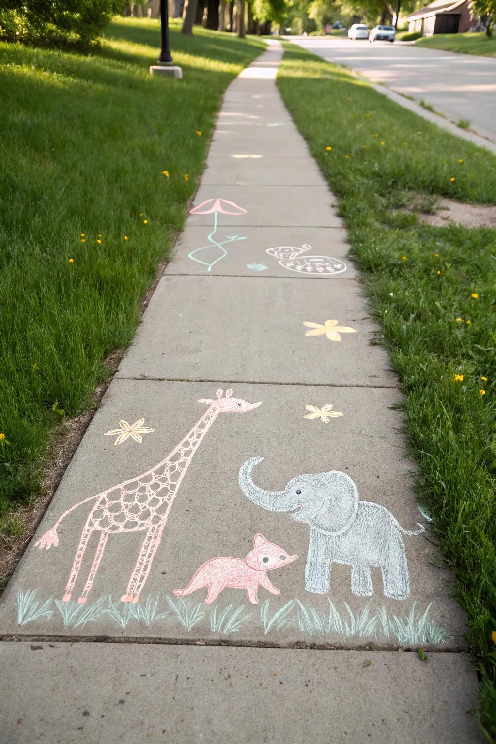 Join the whimsical animal parade and let your imagination walk wild!