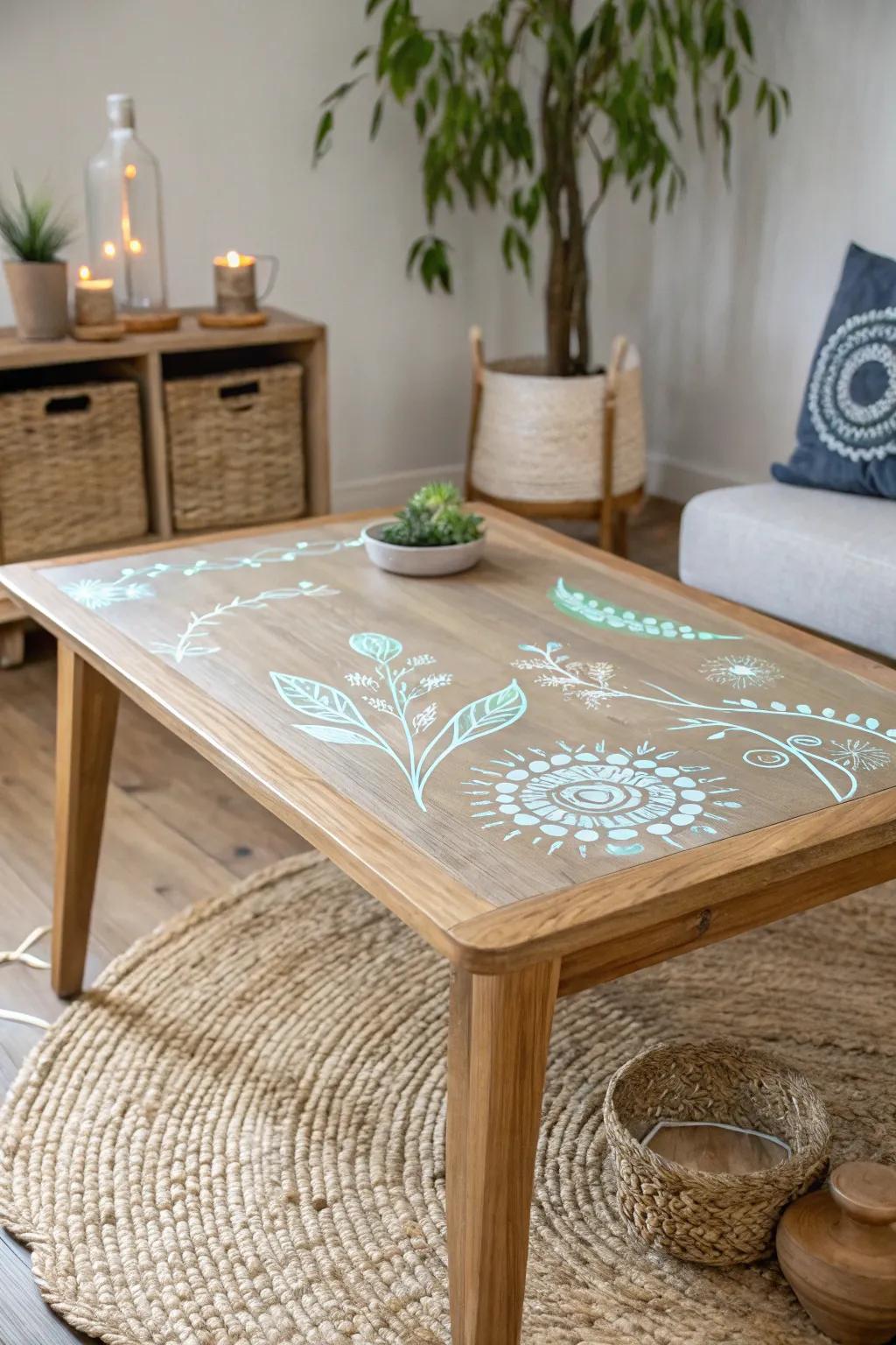 Illuminate your evenings with a glow-in-the-dark tabletop surprise.