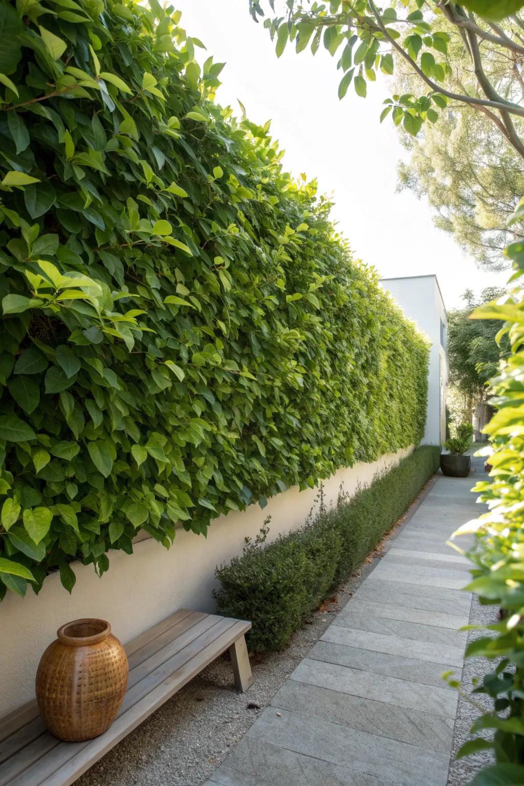 Transform your garden with a lush hedge for natural beauty and privacy.