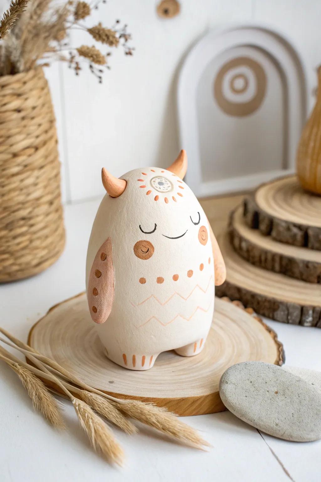 Craft simplicity: Meet the charming clay monster that's perfect for little hands and big imaginations.