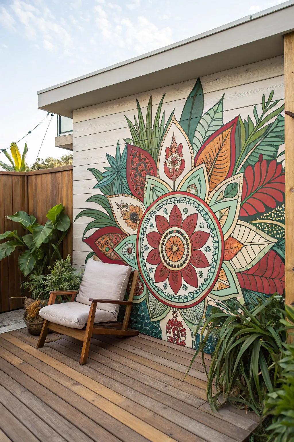 Transform your deck into a serene escape with stunning outdoor art that speaks to your style.