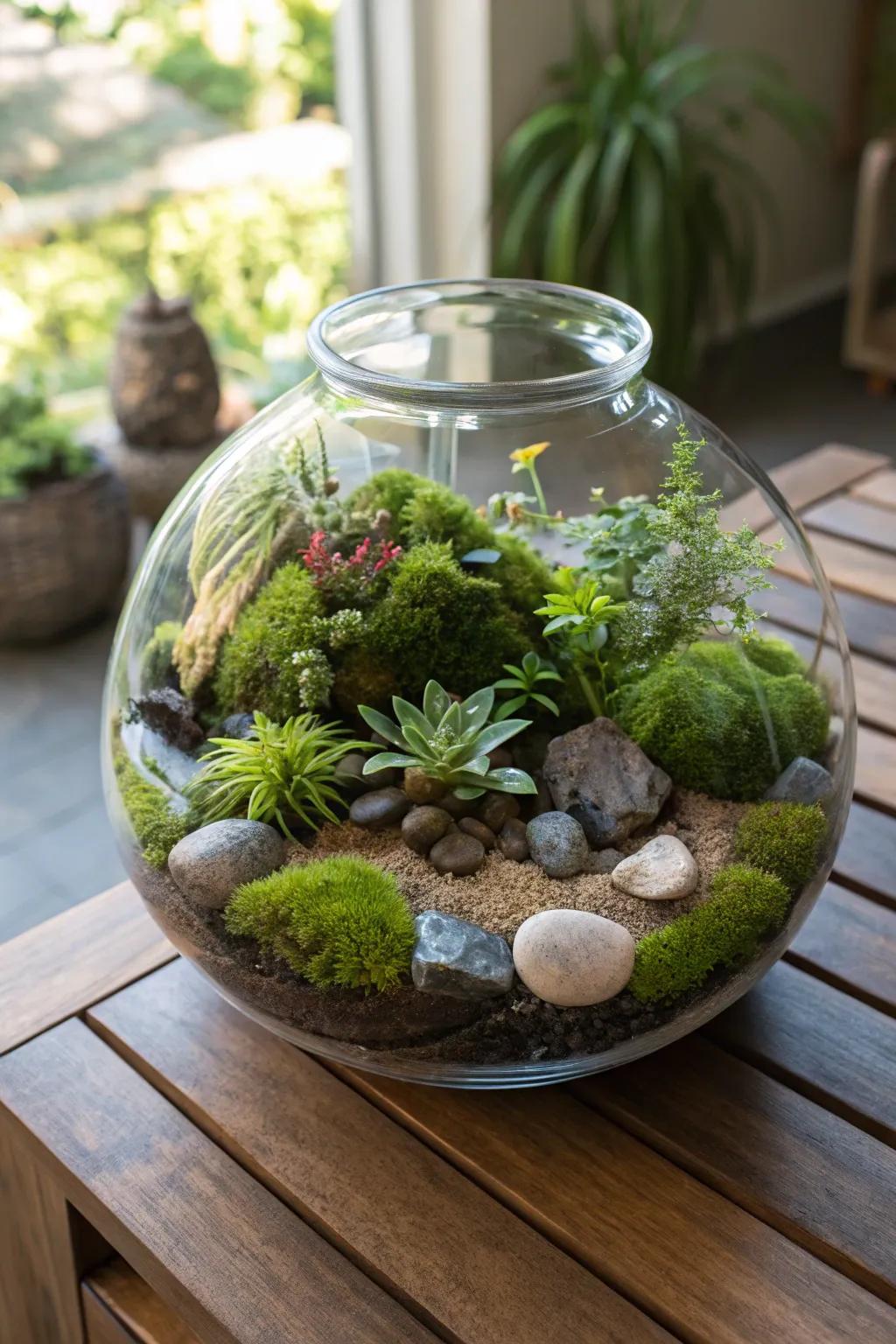 Terrariums are enchanting miniature ecosystems.