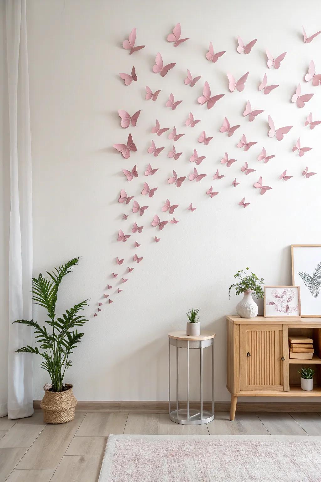 Transform your space with whimsical origami butterflies — a perfect blend of minimalism and boho charm.