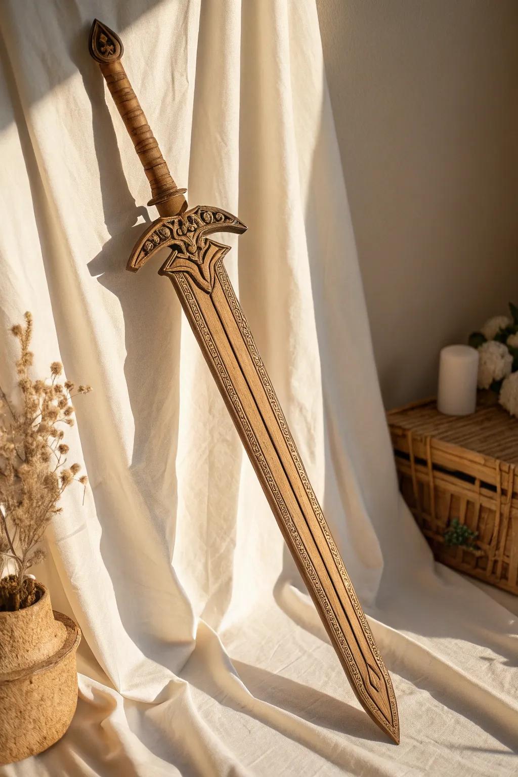 Craftsmanship meets creativity: Elevate your cosplay with this stunning cardboard sword!