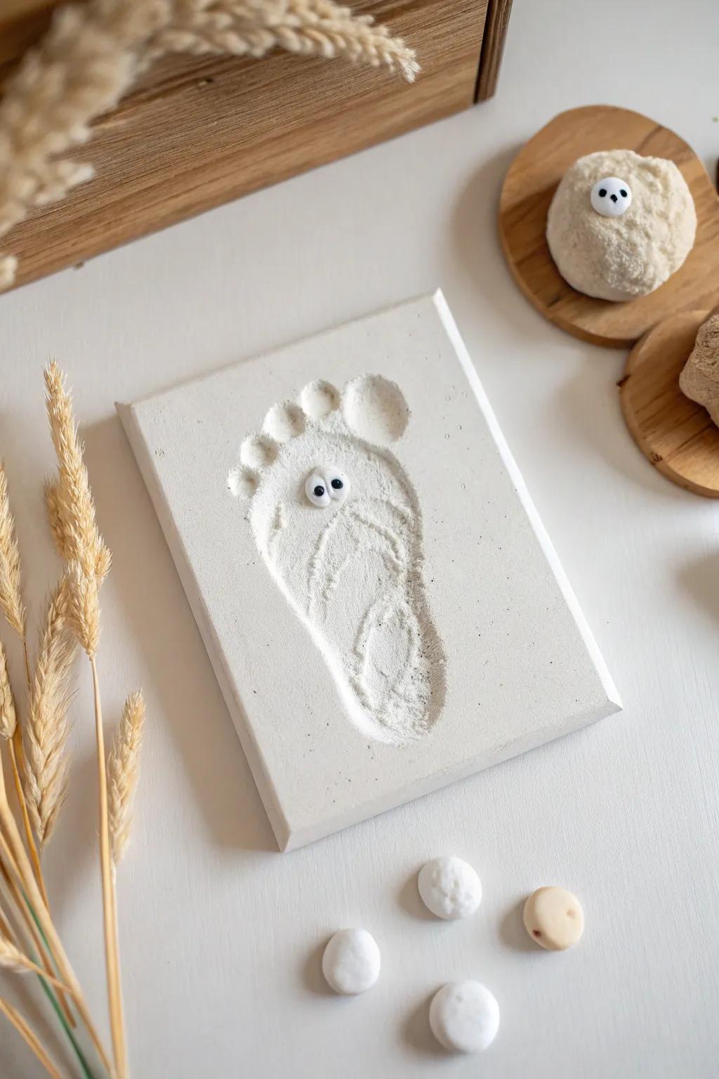 Tiny Footprints, Big Halloween Spirit: Craft Your Own Ghostly Keepsake!
