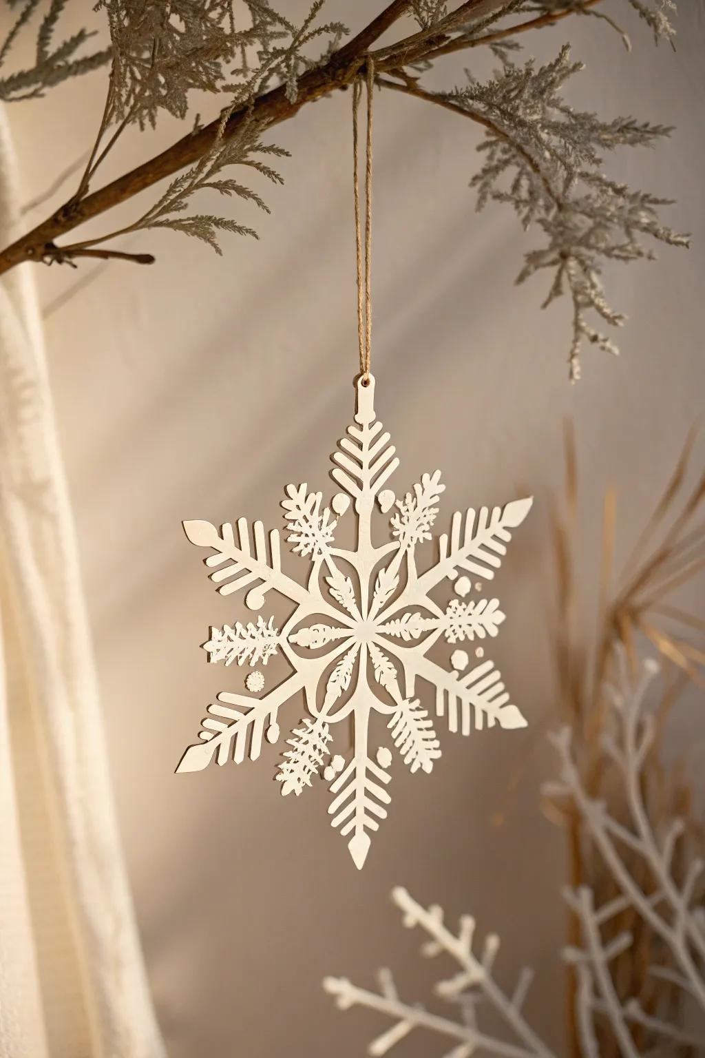 Delicate Beauty: Craft your own winter wonderland with intricate paper snowflakes.