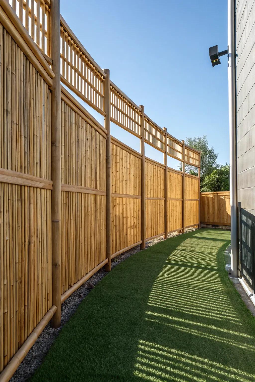 Transform your dog's space with stylish bamboo privacy screens for a serene retreat.