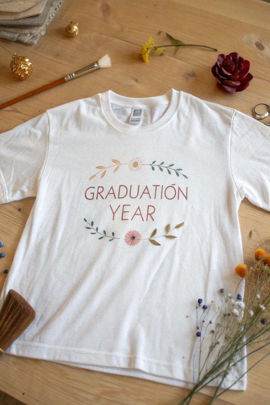Celebrate in style with a personalized touch—craft your own graduation t-shirts with love and creativity!