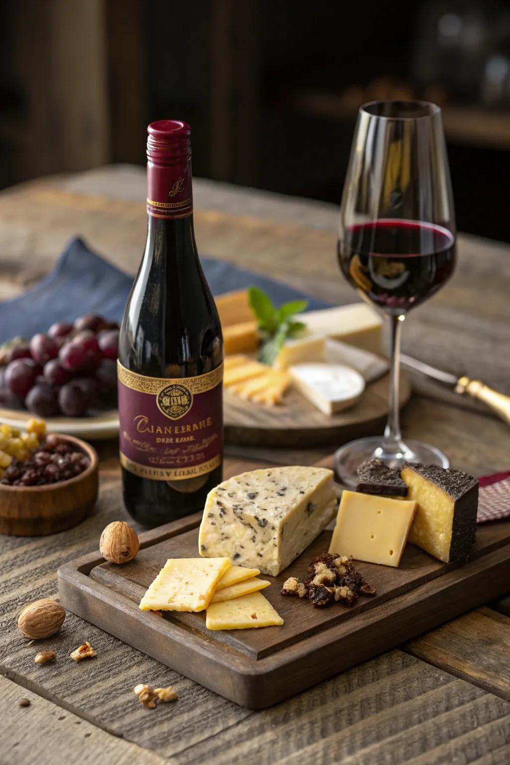 Elevate your gifting game with a stylish mini wine and gourmet snack pairing. 🍷🧀🍫 #DIYGourmetGift