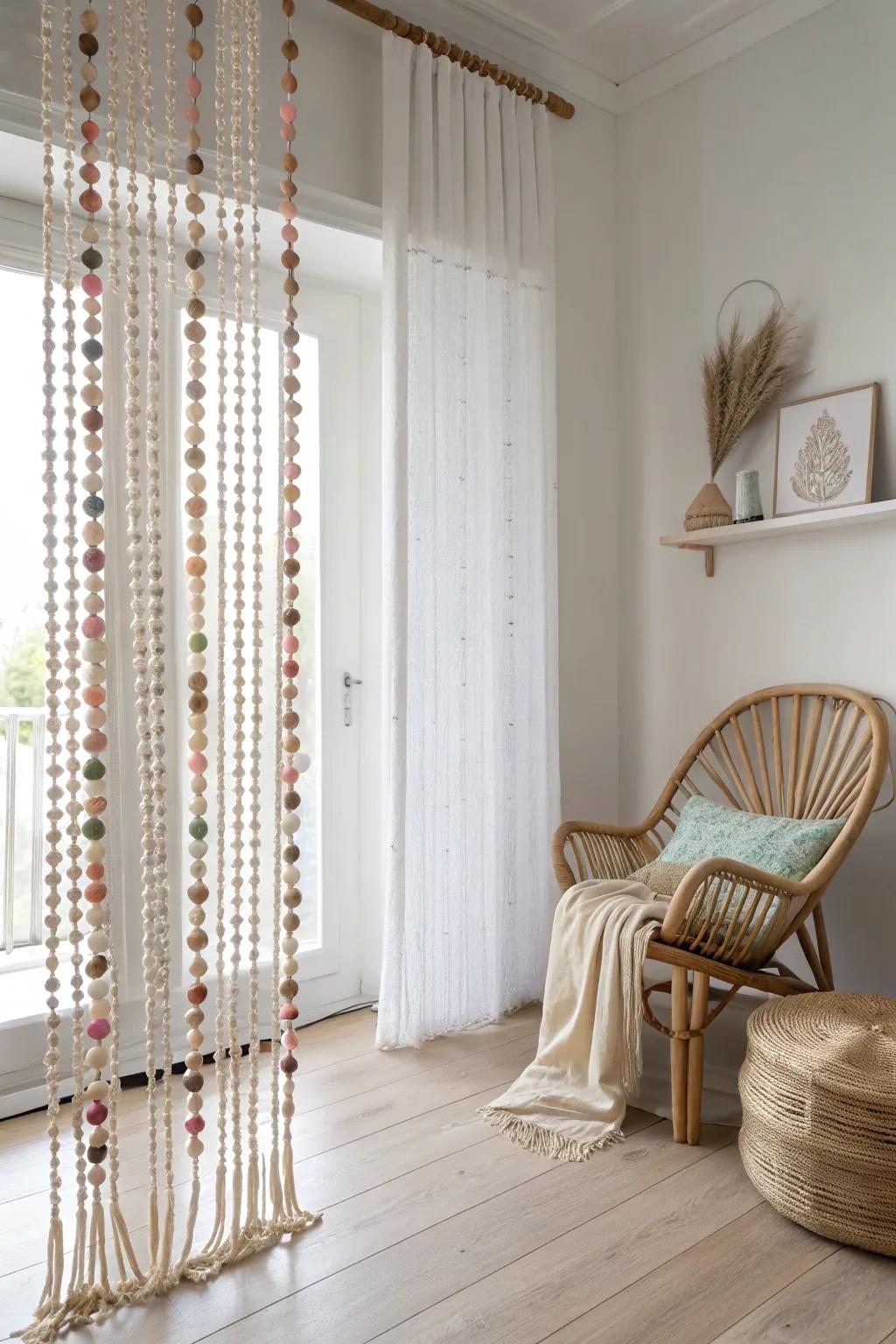 Bring a touch of retro charm to your space with a stylish beaded curtain revival.