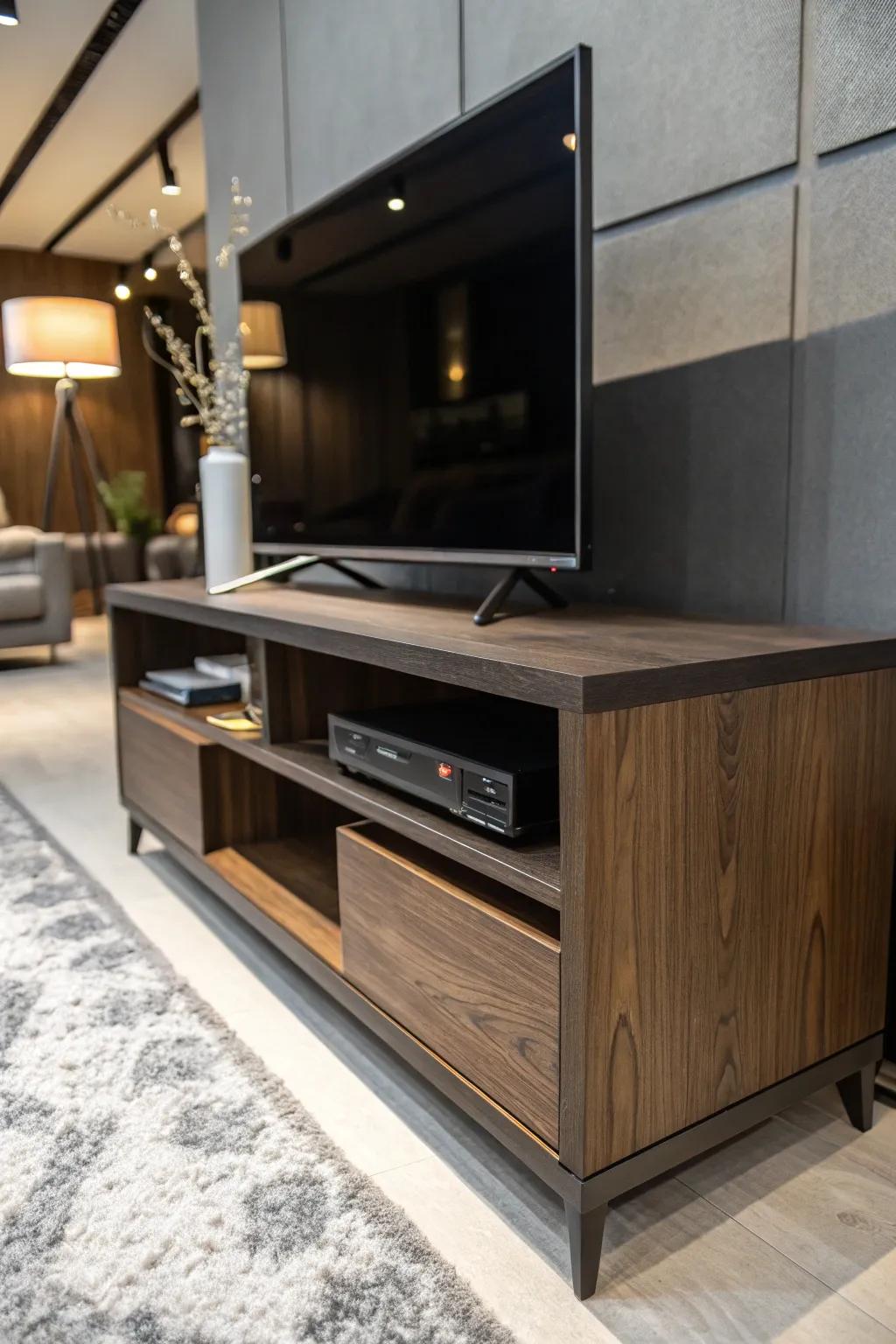 Transform your space with a convertible TV stand that blends style and functionality.