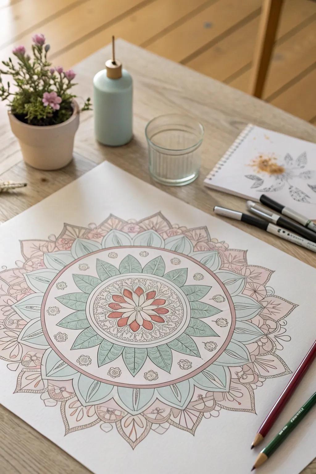 Immerse in the tranquility of Mandala Magic – where art meets meditation.