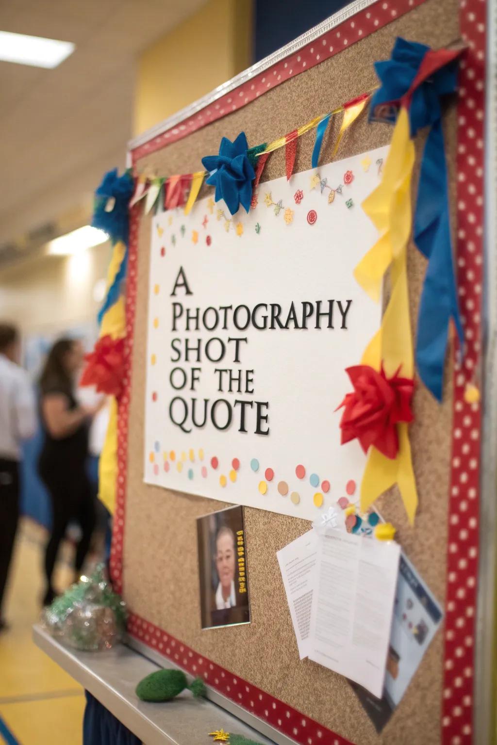 A holiday quote centerpiece inspires and uplifts your decor.
