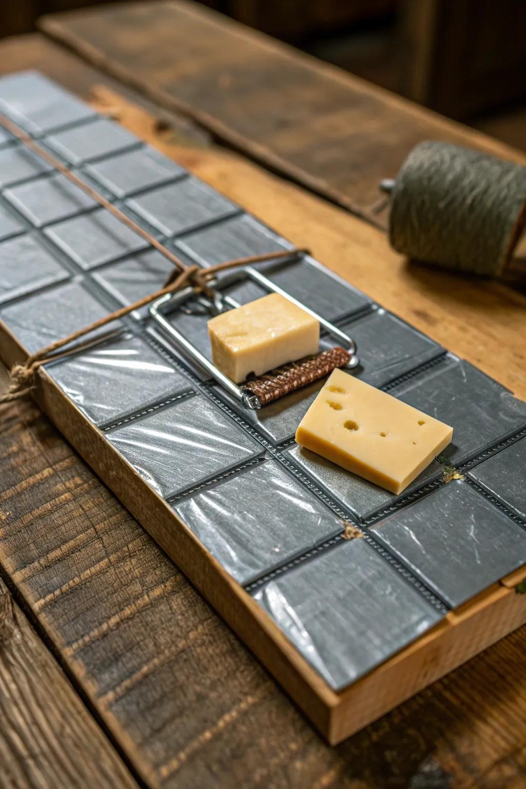 Crafty and clever: Set your own simple duct tape trap with just a few household items.