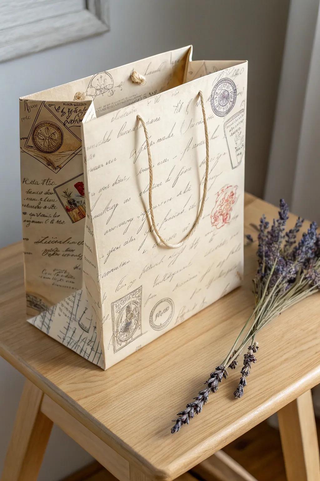 Embrace nostalgia with vintage-inspired Valentine bags, perfect for sharing the love this season.