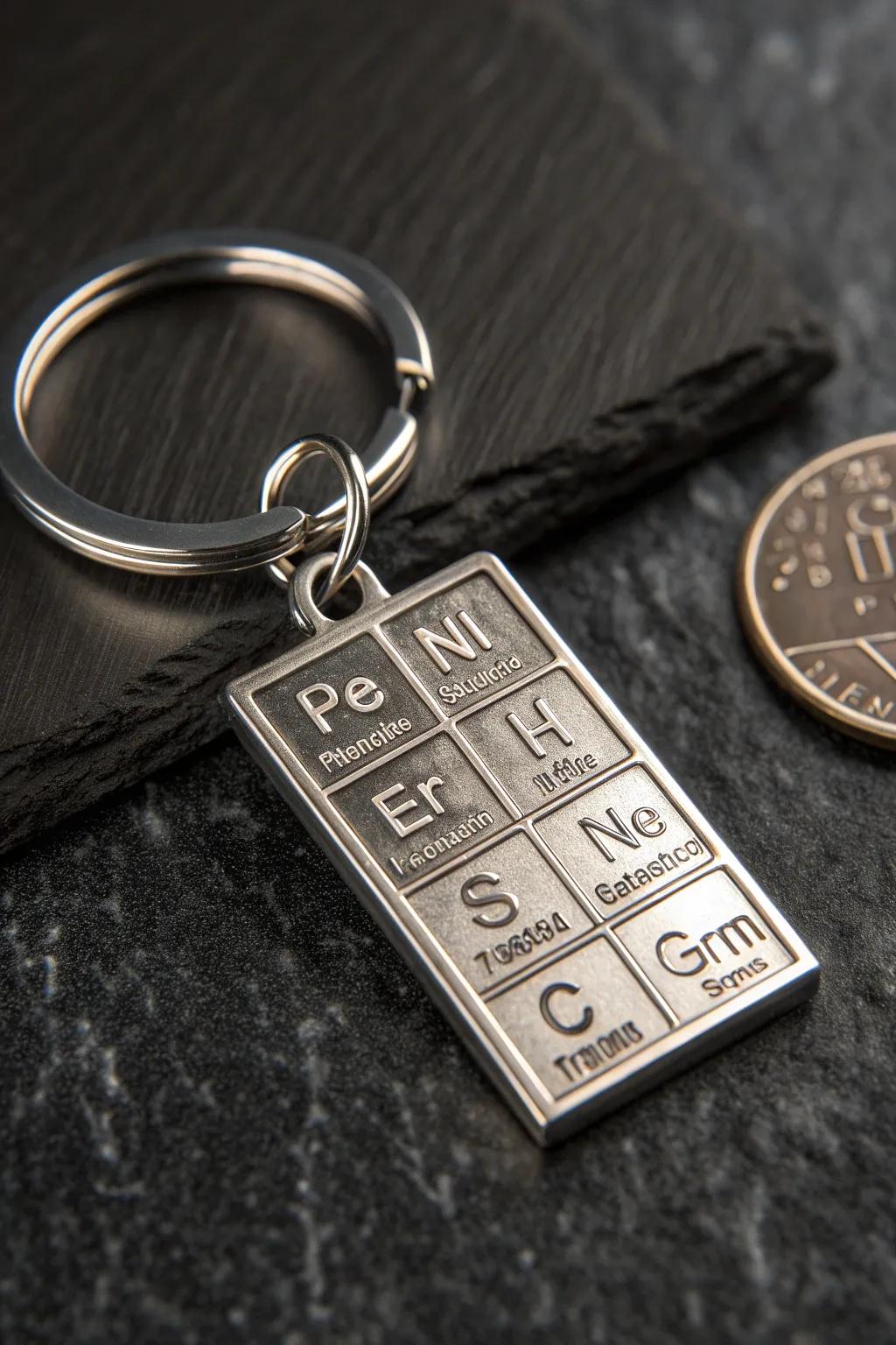 Carry the essence of chemistry with you - a stylish keychain for the modern science enthusiast.