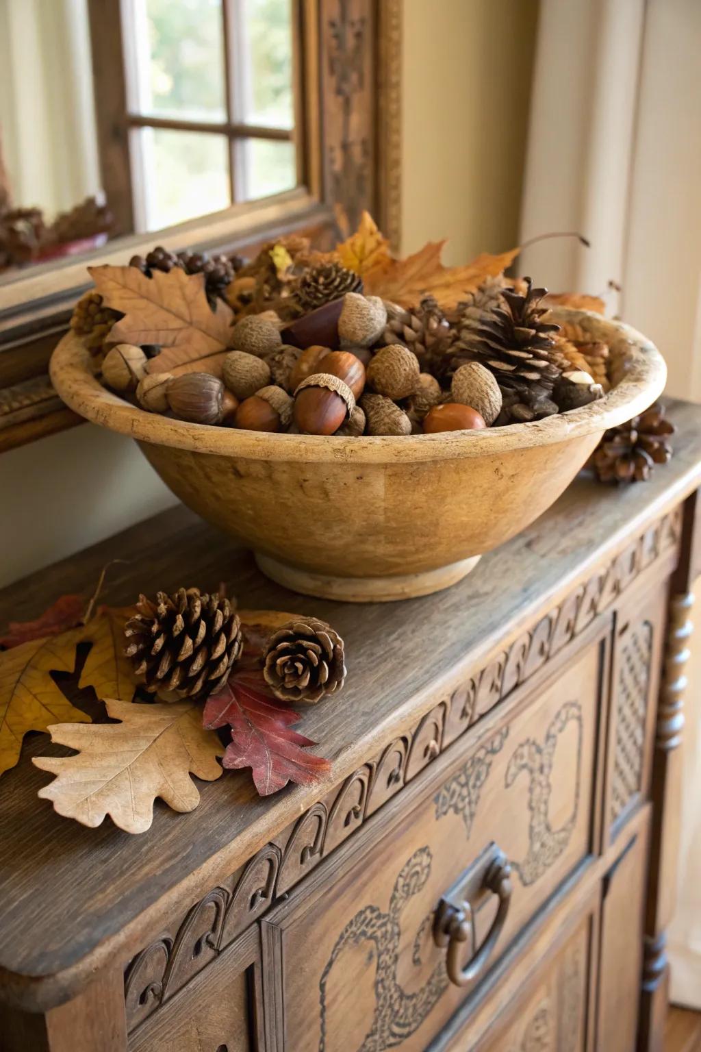 Antique vessels add a nostalgic charm
