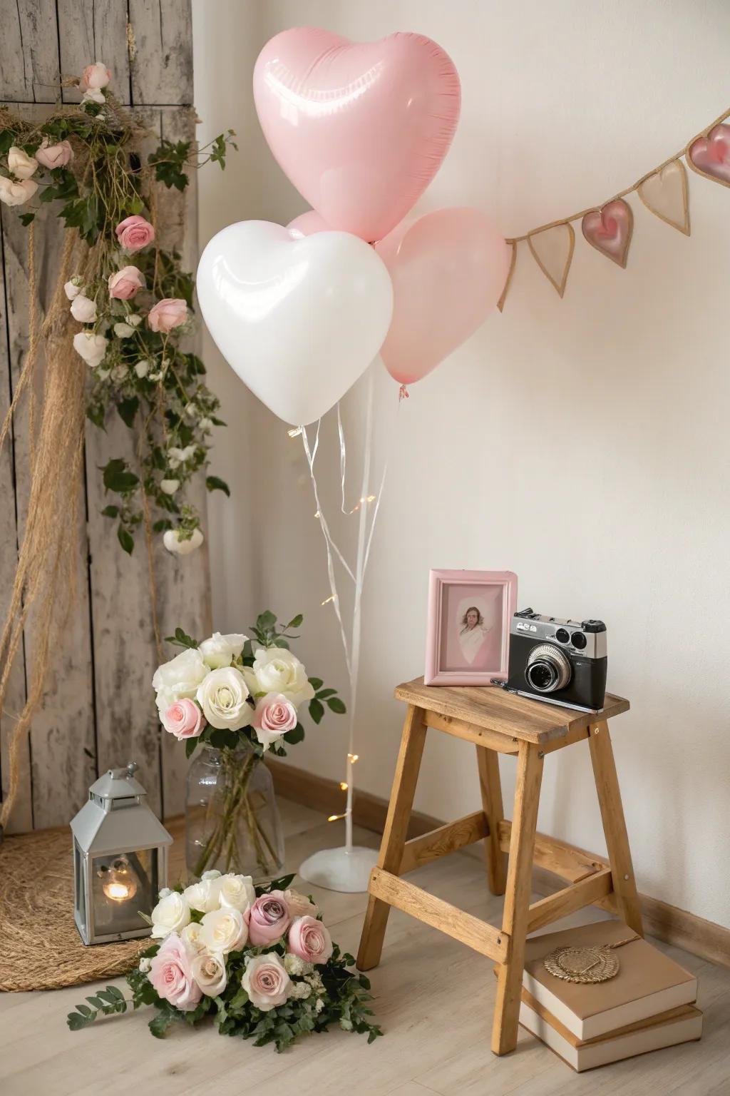 Capture sweet moments with a touch of boho charm in your DIY Valentine's photo booth.