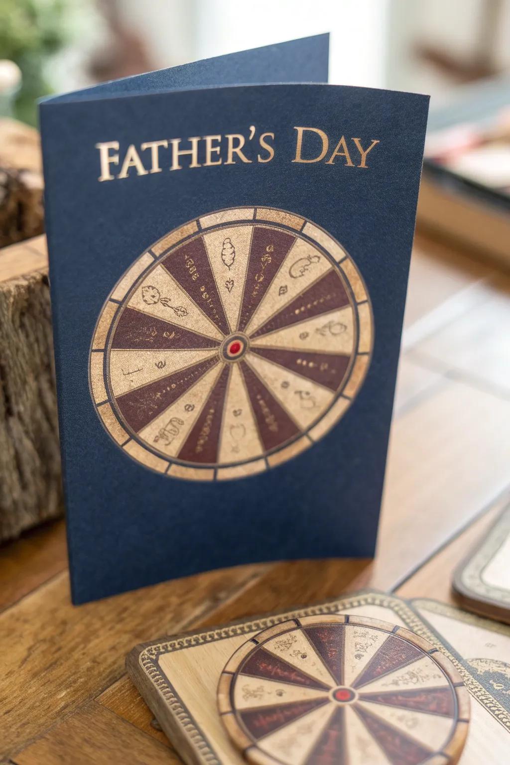 Spin the Wheel of Love: A Father's Day card that speaks from the heart.
