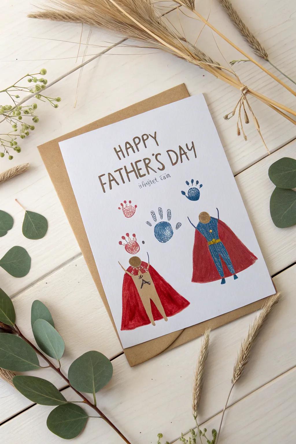 Celebrate Dad's superpowers with a handcrafted touch of love and creativity!