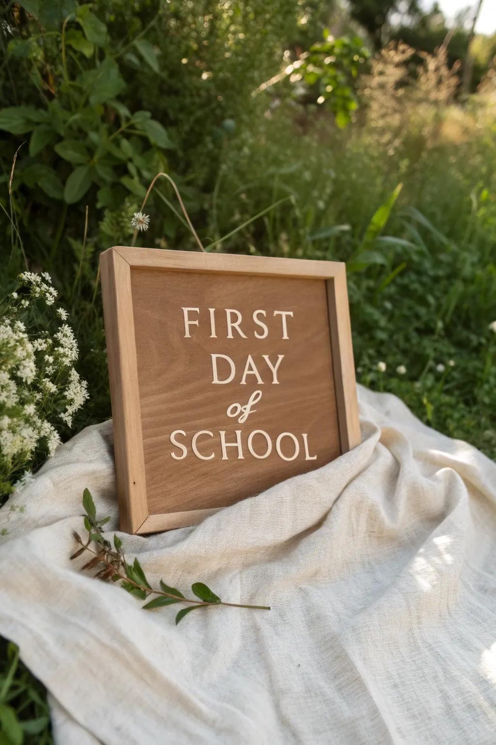 Capture the magic of the first day with nature's embrace.
