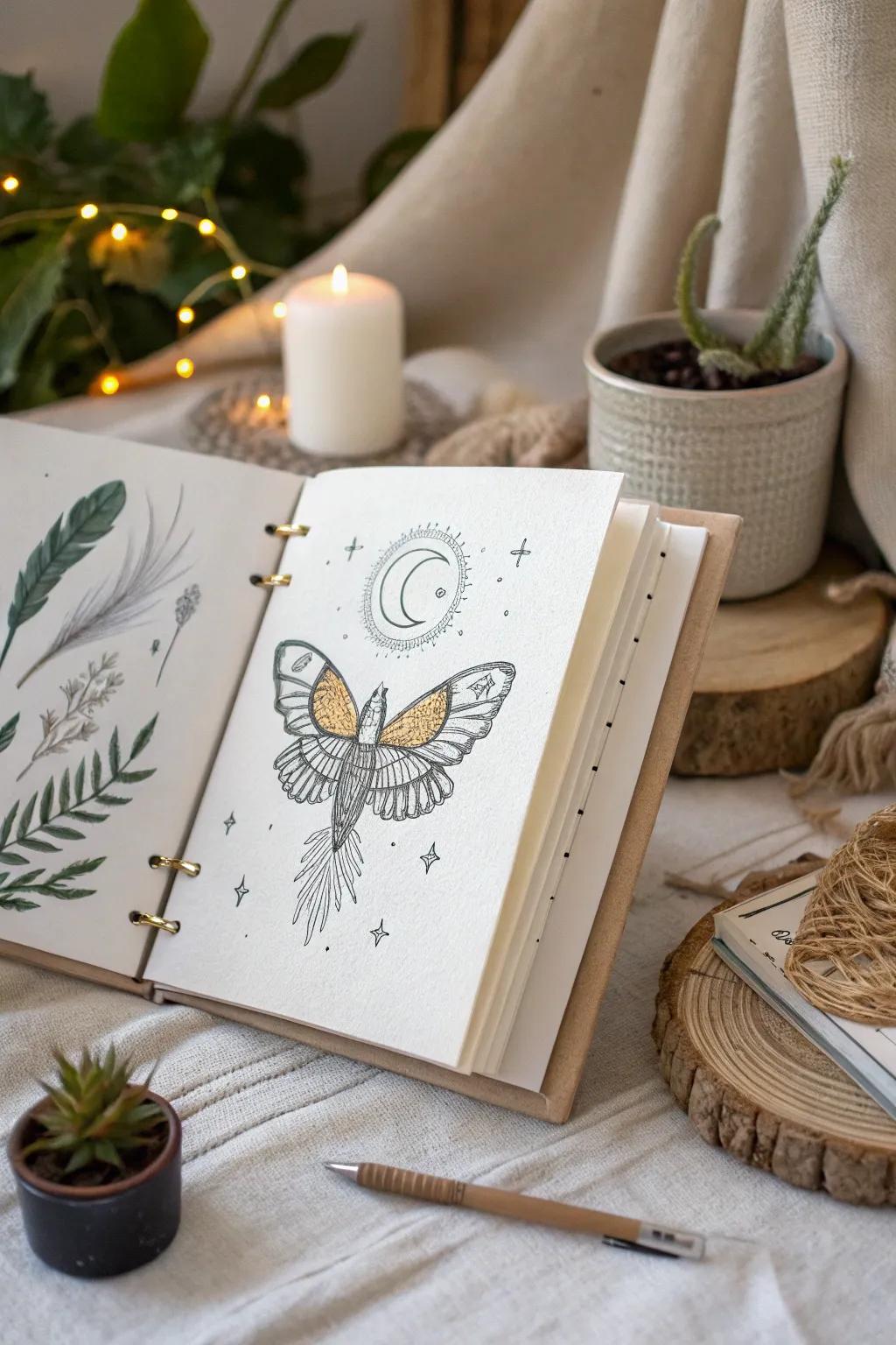 Unleash your imagination with a flip book capturing the magical evolution of mystical creatures.