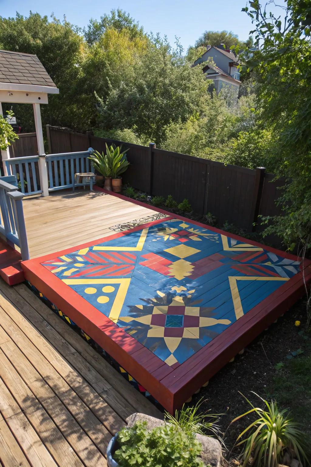 Transform your deck into a masterpiece of modern art.