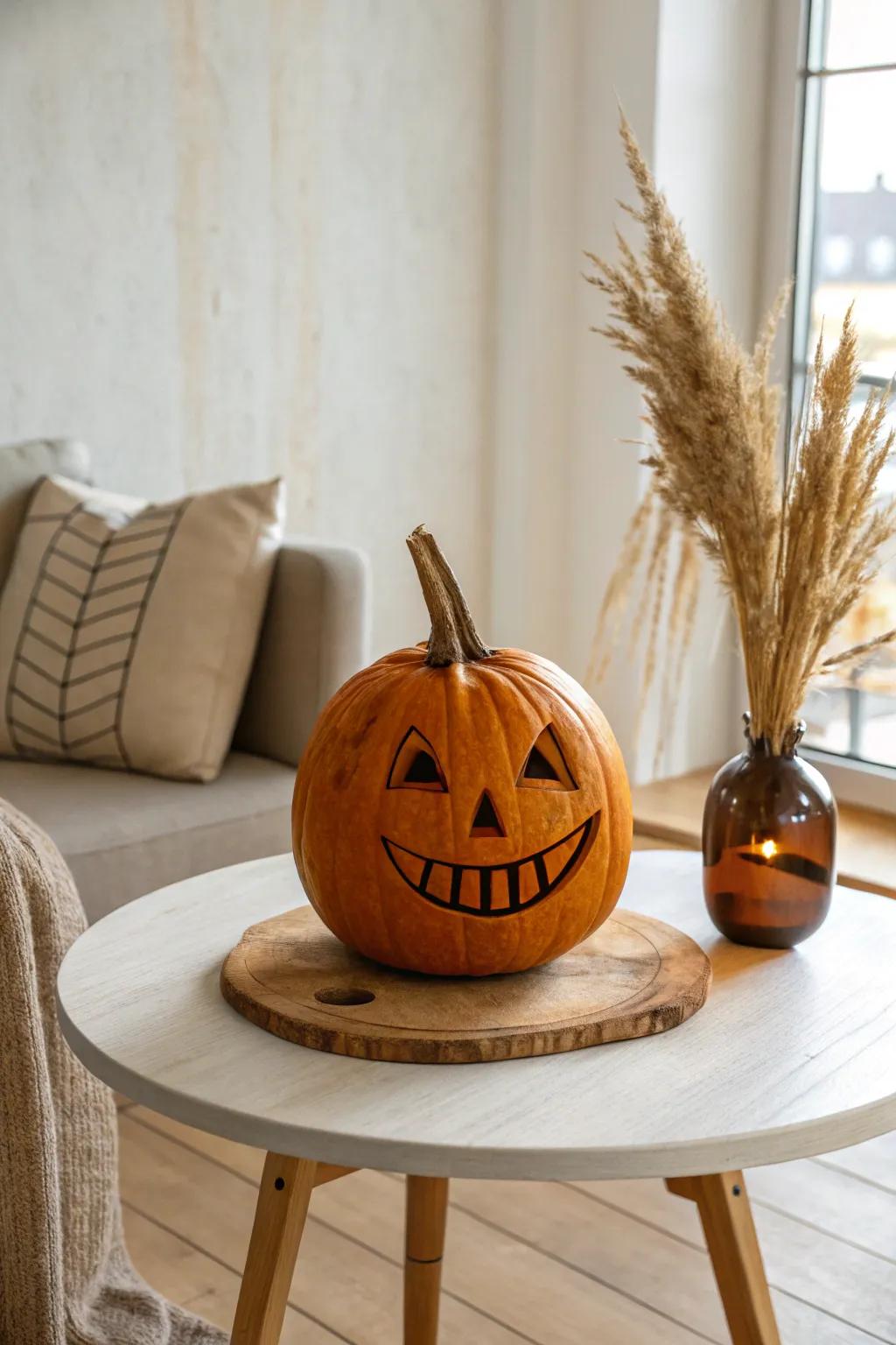 Embrace your playful side with a punk rock pumpkin twist!