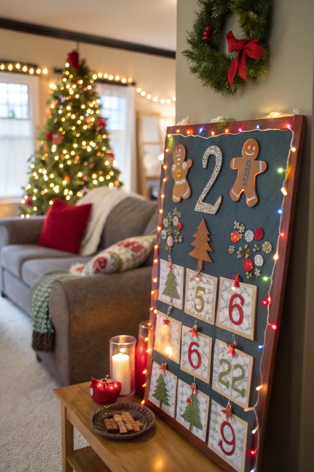 Countdown to Christmas with anticipation and festive cheer.