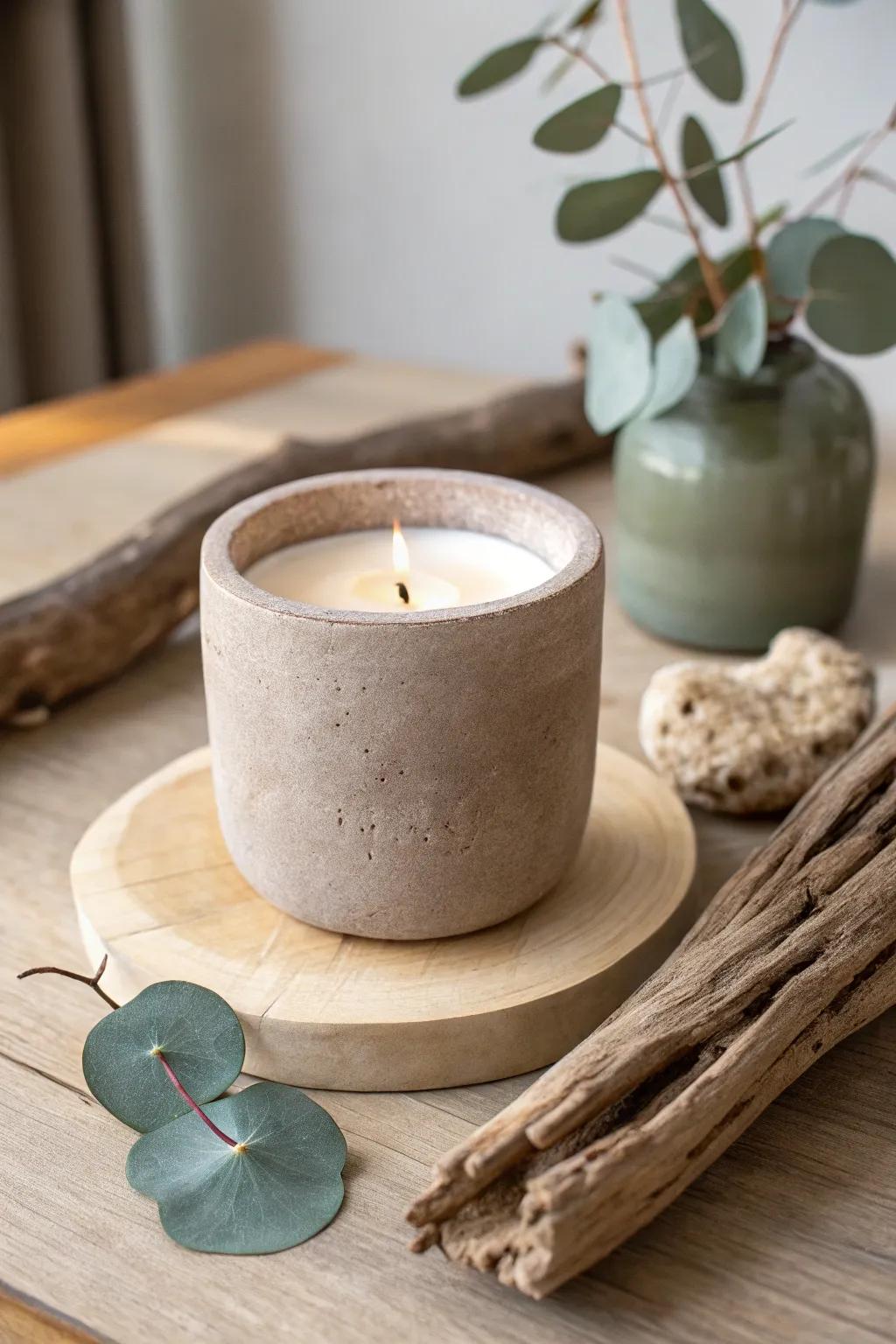 Embrace simplicity and warmth with handcrafted candle holders, perfect for a cozy evening ambiance.