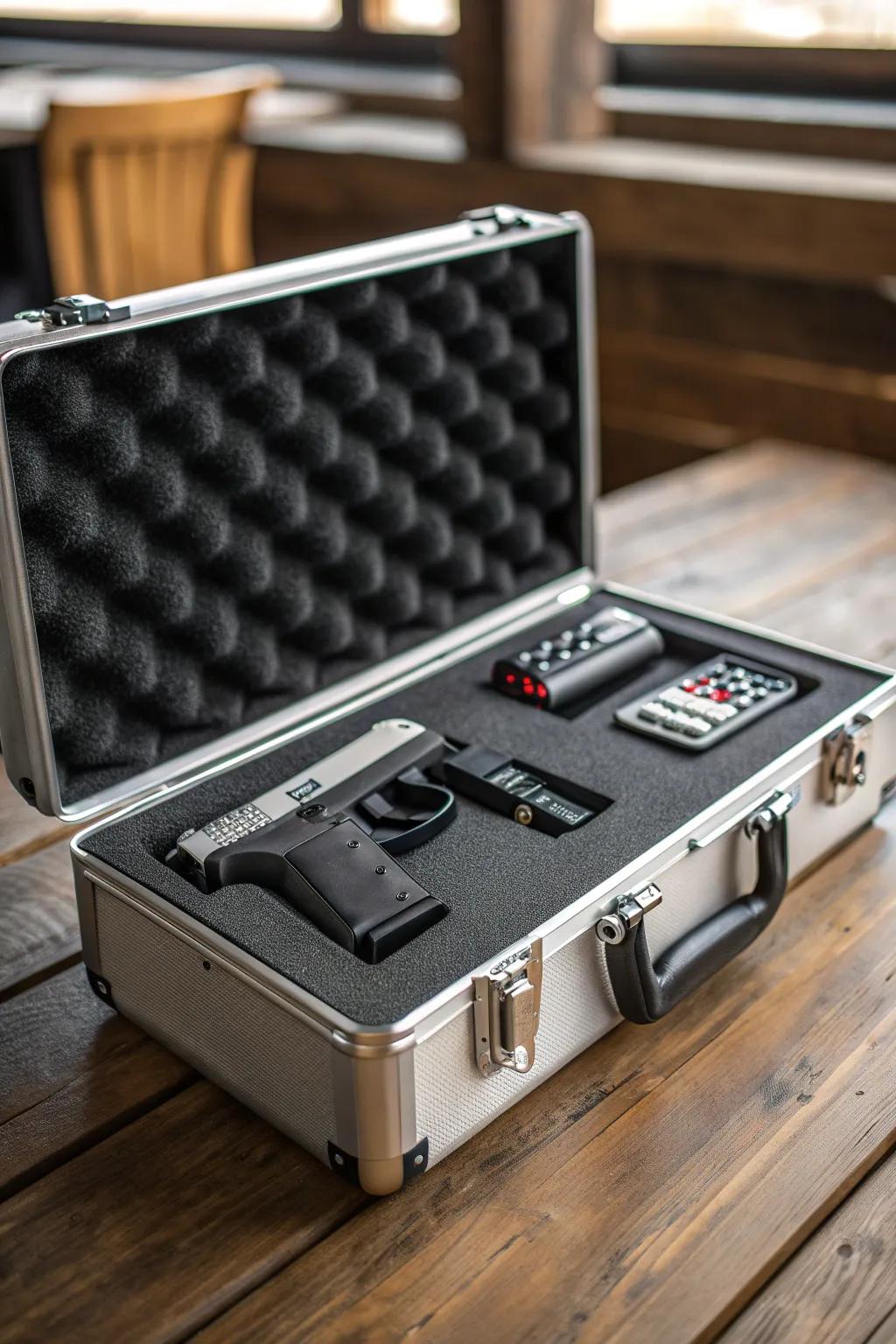 Travel with peace of mind: Stylish and secure portable gun storage solutions for the modern man on the go.