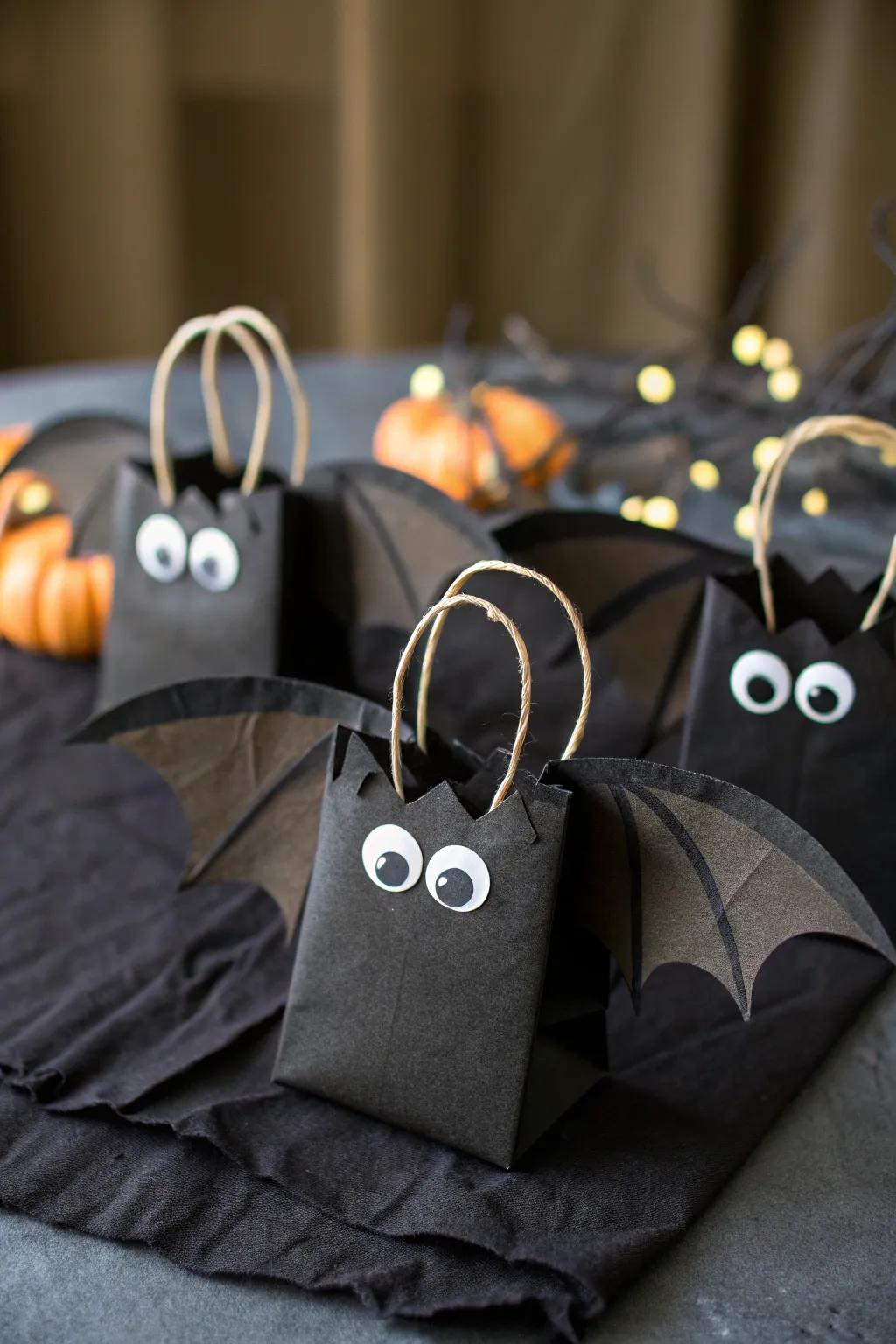 Let these bat bags take flight on Halloween.