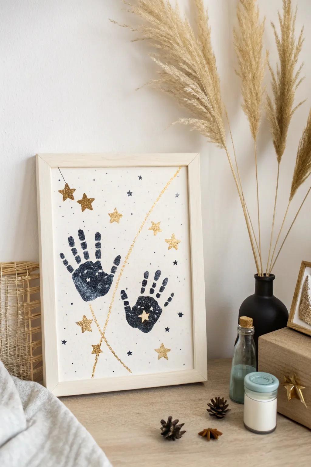 Transform your space with a Handprint Starry Night – where creativity meets serenity.