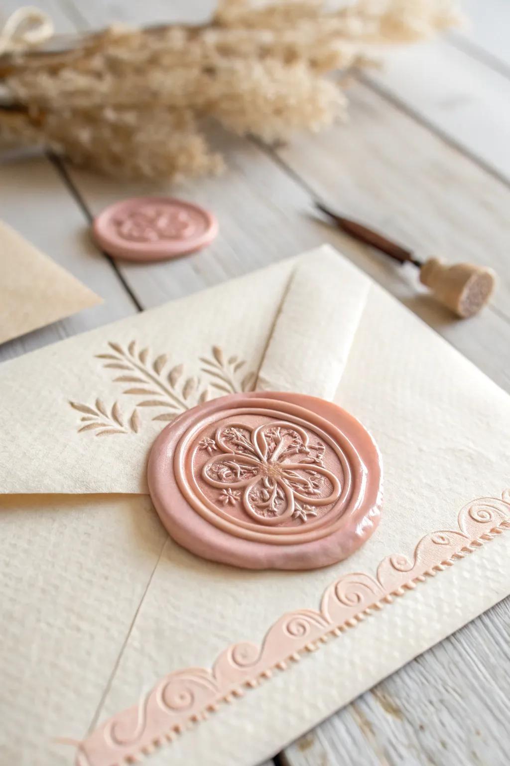 Seal your Mother's Day letter with elegance and a personal touch.