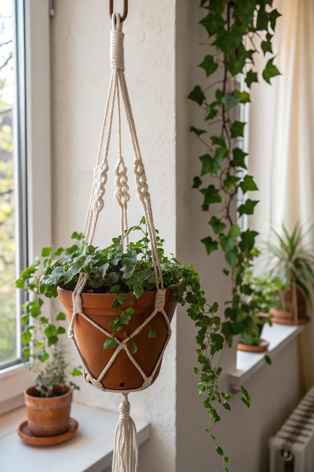 Elevate your greenery game with a stunning hanging garden—perfect for small spaces and style lovers.