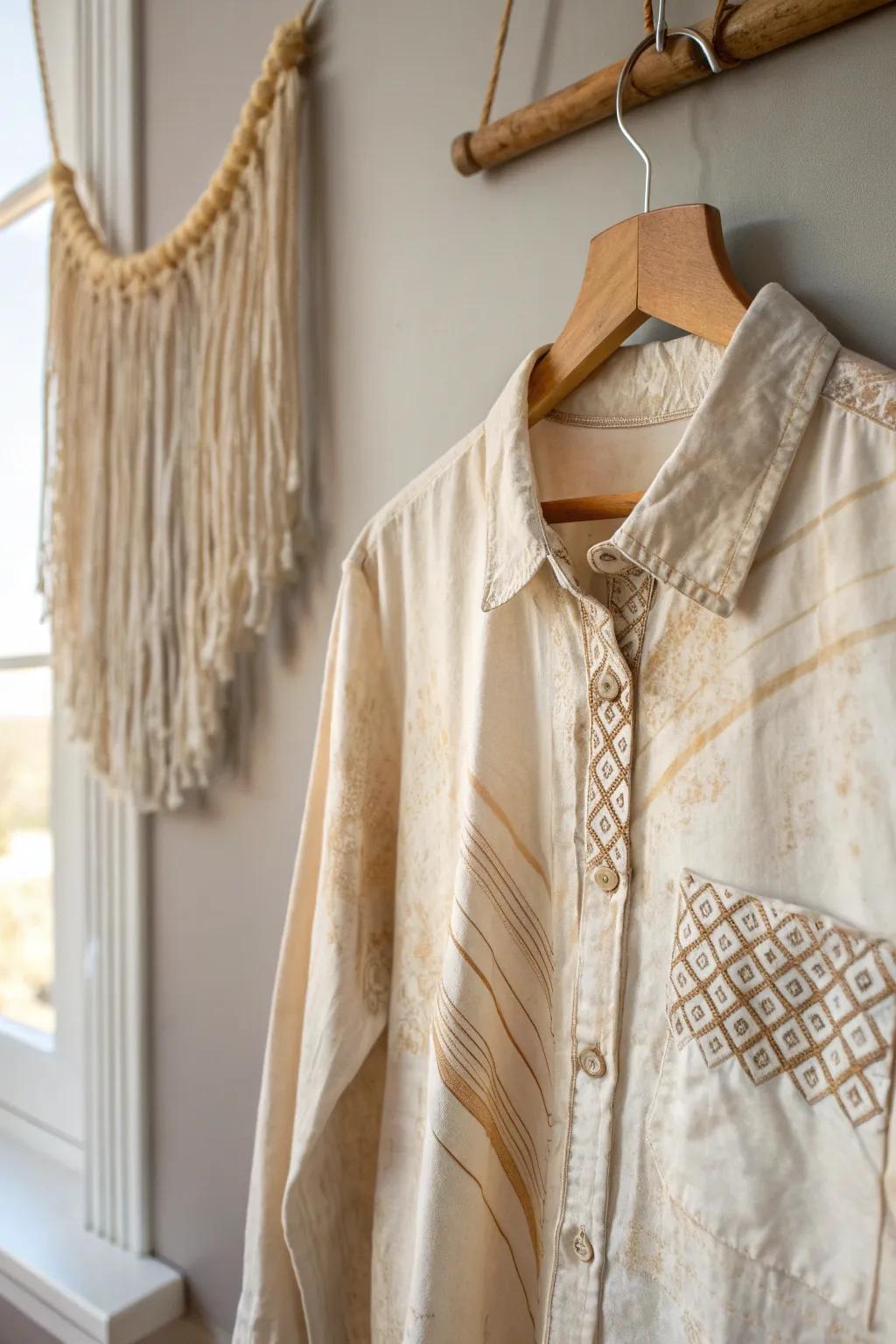 Elevate your wardrobe with artful distressing—embrace the beauty of layered textures.